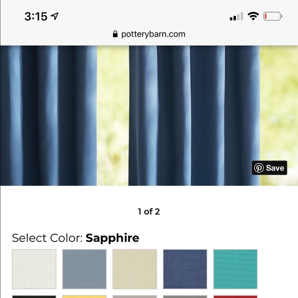 Pottery Barn Other - Pottery Barn Sunbrella Grommet Drape Panel (1) Pottery Barn Other - Pottery Barn Sunbrella Grommet Drape Panel (1)